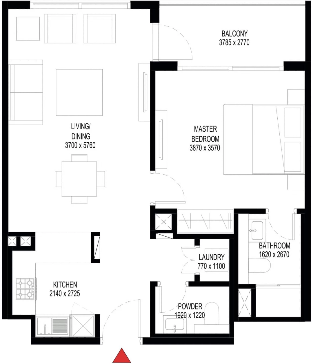 1 Bedroom Apartment