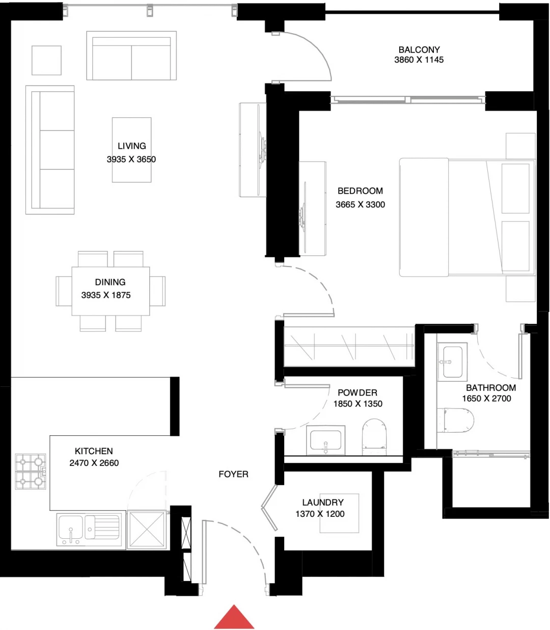 1 Bedroom Apartment