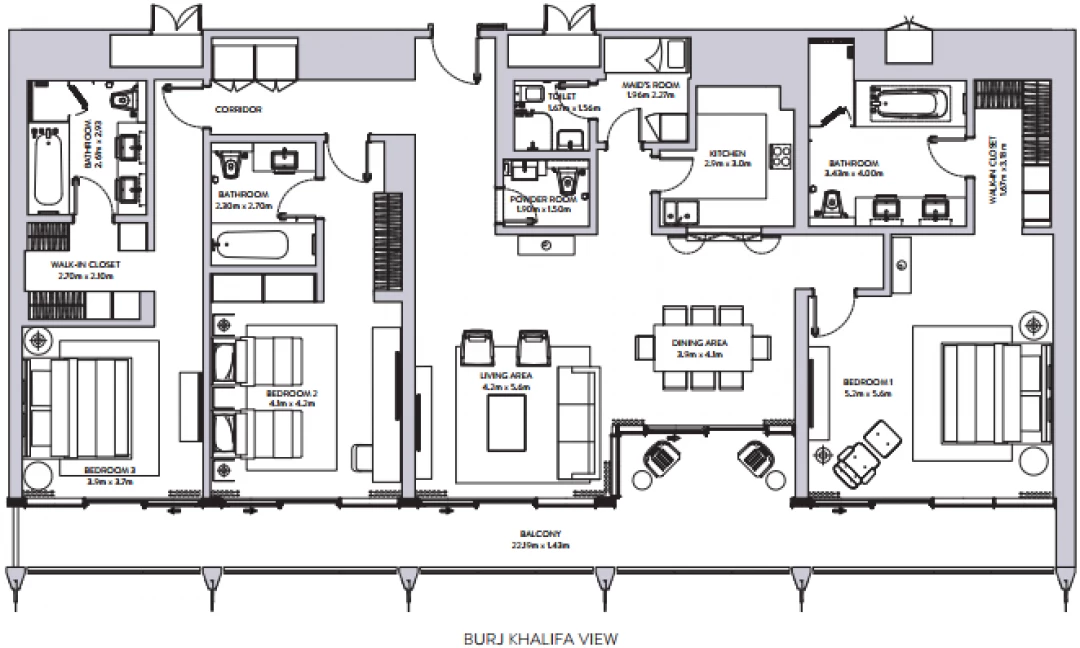 3 Bedroom Apartment