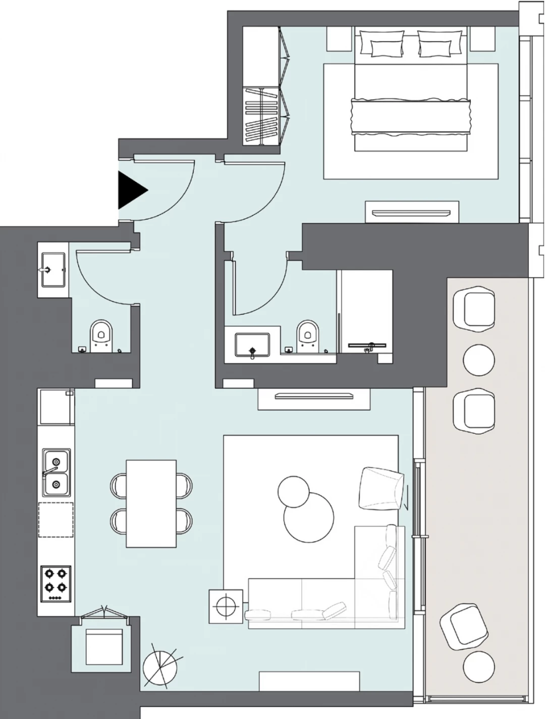 1 Bedroom Apartment