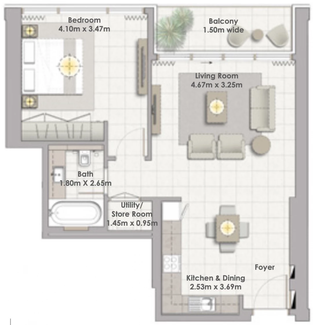 1 Bedroom Apartment