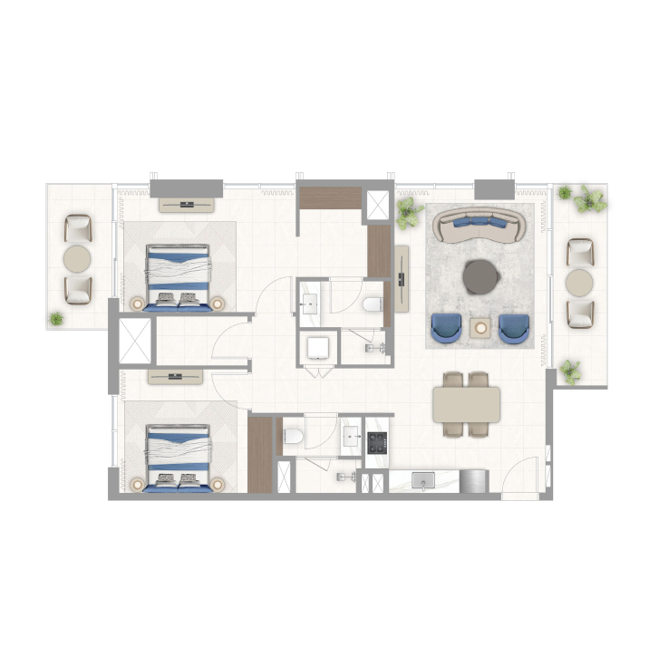 2 Bedroom