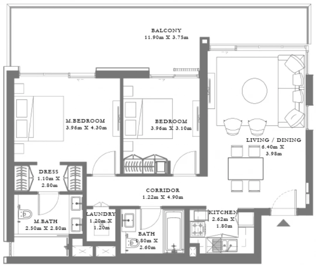 2 Bedroom Unit