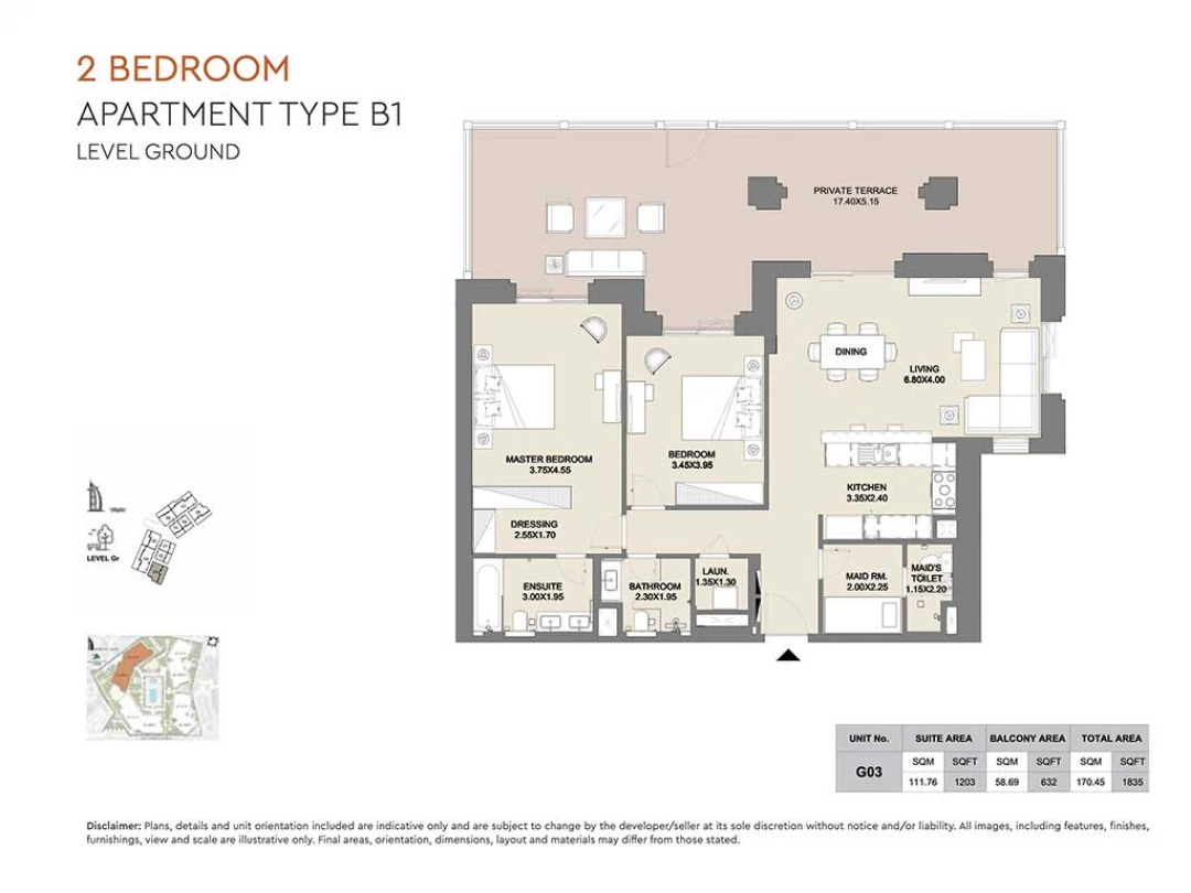 2 Bedroom Apartment