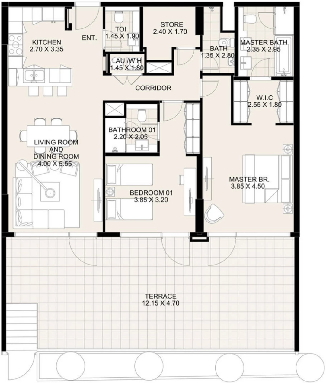 2 Bedroom Apartment