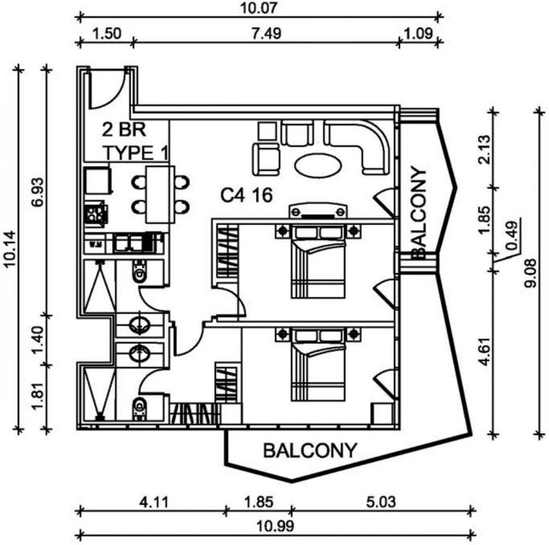 2 Bedroom Apartment